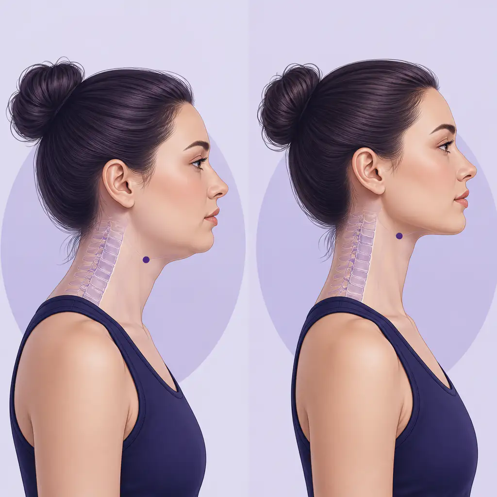 Comparison of low versus raised hyoid bone position and effect on cervicomental angle